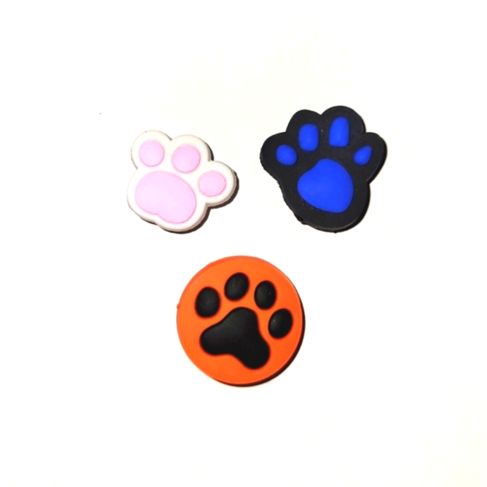 3 Dog Paws Jibbitz Charms